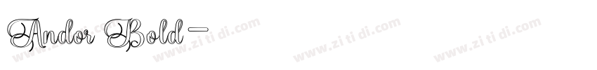 Andor Bold字体转换 Andor Bold字体转换